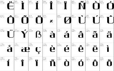 DERSIRA font