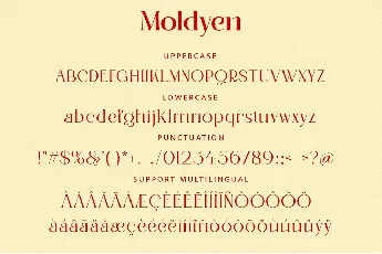 Moldyen font