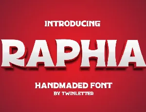 Raphia font