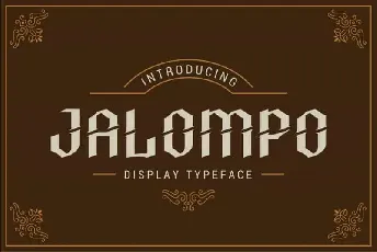 Jalompo Display font