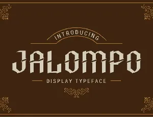 Jalompo Display font
