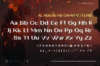 Alagereas Personal Use font
