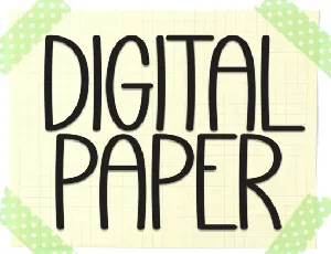 Digital Paper Display font