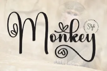 Monkey Calligraphy font