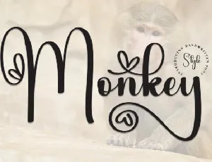 Monkey Calligraphy font