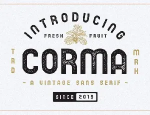 Corma Vintage Sans font