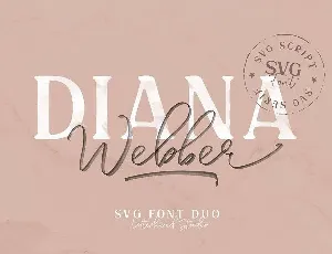 Diana Webber SVG Duo font