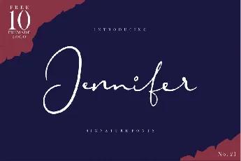 Jennifer Signature font