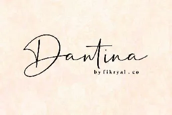 Dantina Handwritten Free font