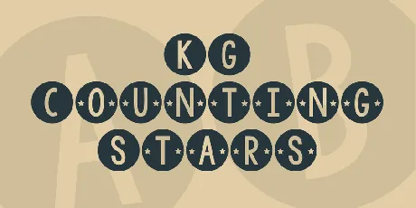 KG Counting Stars font