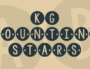 KG Counting Stars font