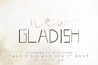 New GLADISHdemo font