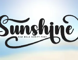 Sunshine Script font