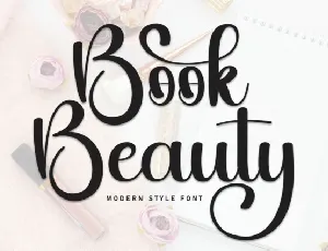 Book Beauty Calligraphy font