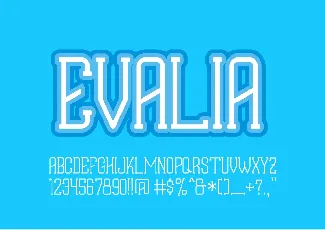 EVALIA font