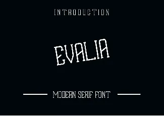 EVALIA font