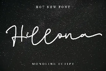 Hillona - Personal Use font