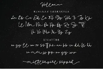 Hillona - Personal Use font