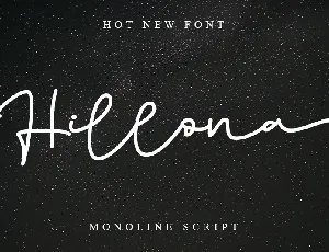 Hillona - Personal Use font