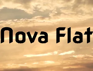 Nova Flat font