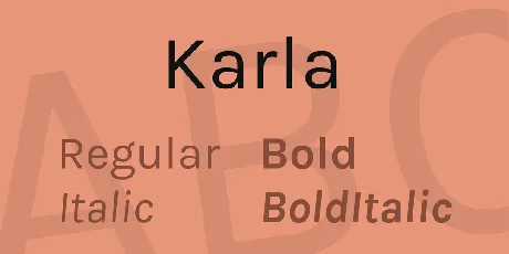 Karla font