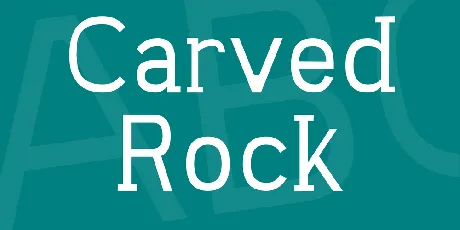 Carved Rock font