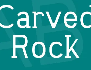 Carved Rock font