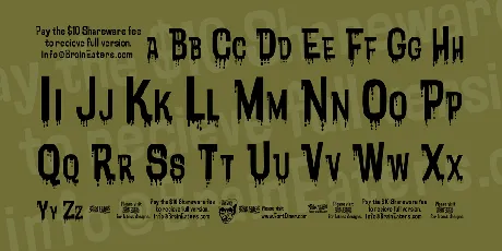 Bloodytronic font