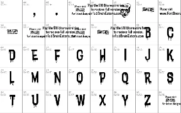 Bloodytronic font