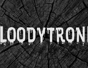 Bloodytronic font