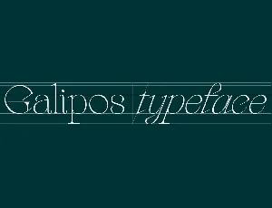 Galipos font