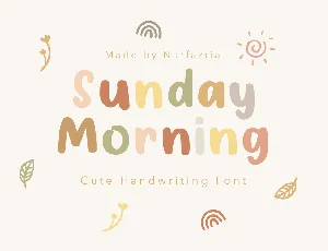 Sunday Morning Display font