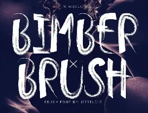 Bimber Brush font