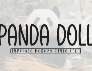 Panda Doll Display font