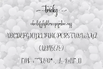 Tricky font