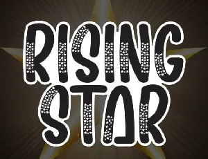 Rising Star Display font