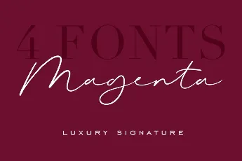 Magenta font