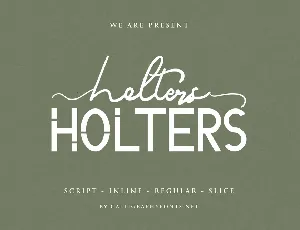 Holters Duo font