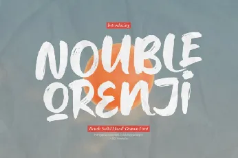 Nouble Orenji font