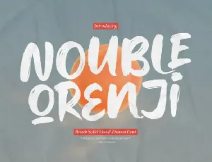 Nouble Orenji font