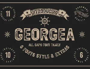 GEORGEA Typeface font