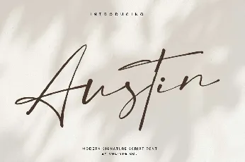 Austin Free font