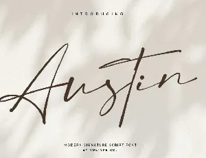 Austin Free font