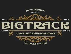 Bigtrack font