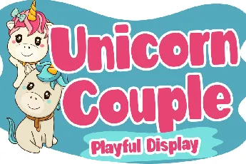 Unicorn Couple - Personal Use font