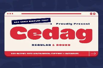 Cedagtrial font