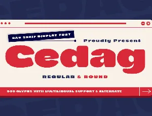 Cedagtrial font