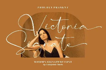 Victoria Signate font