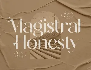 Magistral Honesty font