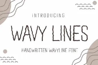 Wavy Lines Display font